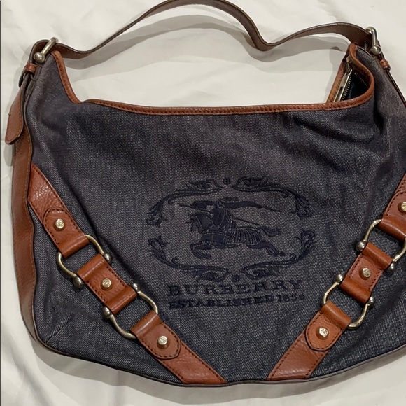 Burberry Denim Hobo - Picture 1 of 5